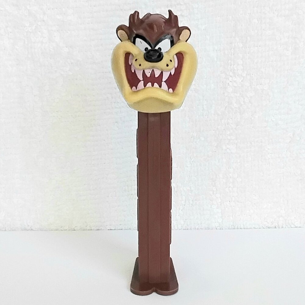 4/$20 NM/M Looney Tunes Tazmanian Devil on Brown PEZ Dispenser!!